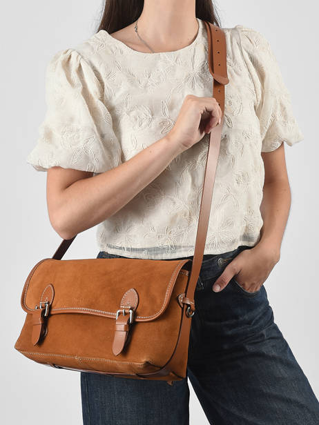 Cross Body Tas Loulou La Suite Leder Paul marius Bruin la suite LOULOSUI ander zicht 1