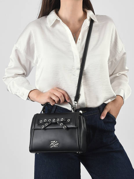 Handtassen K Autograph Leder Karl lagerfeld Zwart k autograph B3W30051 ander zicht 1