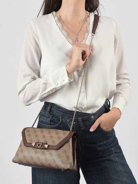 Cross Body Tas Lindsey Guess Beige lindsey SG974921 ander zicht 1
