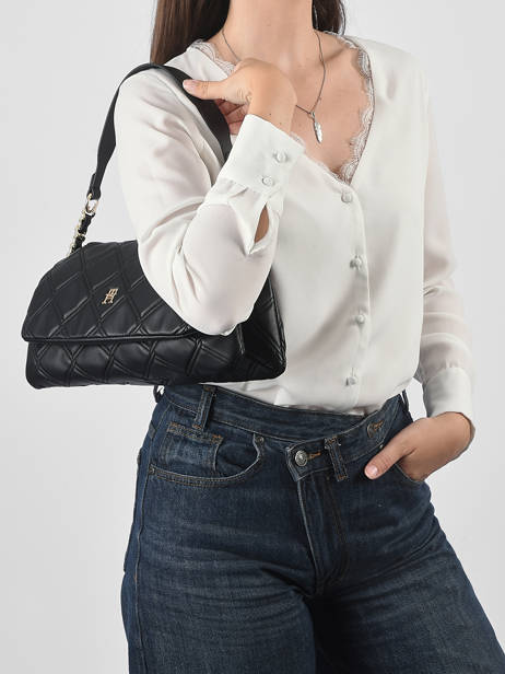 Schoudertas Th Feminine Tommy hilfiger Zwart th feminine  AW18717 ander zicht 1