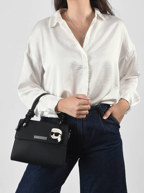 Cross Body Tas K Ikon Leder Karl lagerfeld Zwart k ikon B3W30125 ander zicht 1