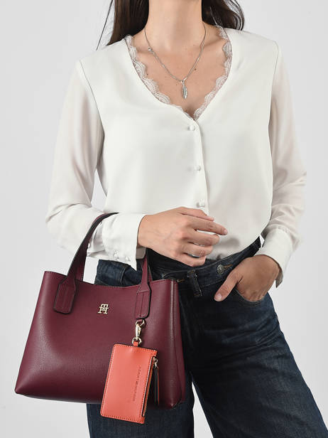 Handtassen Th Icon Tommy hilfiger Rood th icon AW18722 ander zicht 1