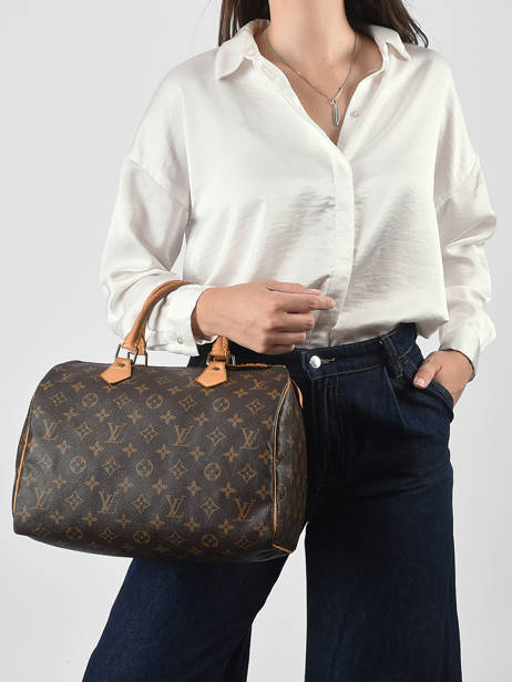Handtas Second Life Louis vuitton Bruin second life FKBJ5I0A ander zicht 2