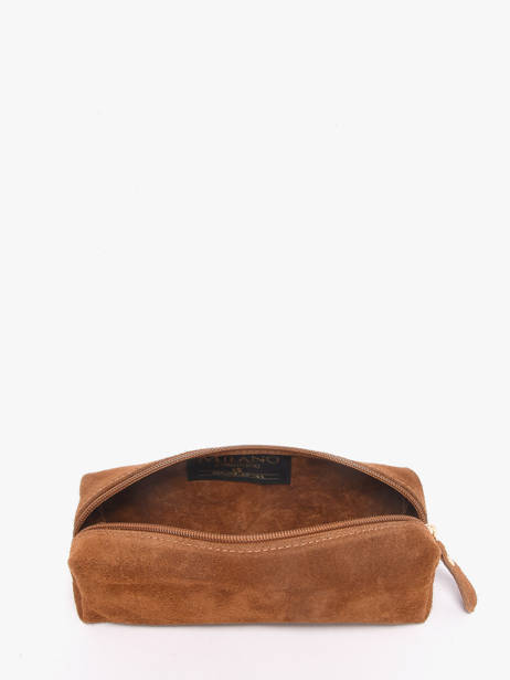 Etui Leder Milano Bruin velvet VE22116O ander zicht 1