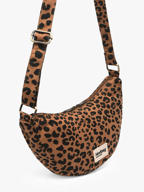 Cross Body Tas Leopard Katoen Hindbag Bruin leopard LE ander zicht 1