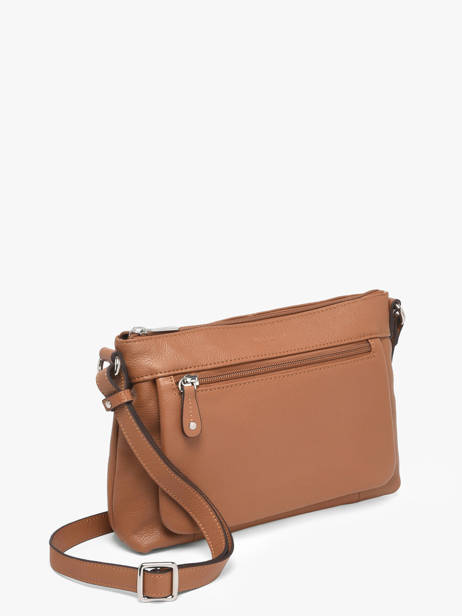 Cross Body Tas Confort Leder Hexagona Bruin confort 464778 ander zicht 2