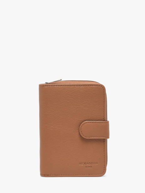 Portefeuille Leder Hexagona Bruin confort 461063R