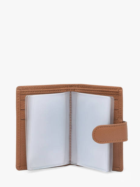 Kaarthouder Leder Hexagona Bruin confort 467254R ander zicht 1
