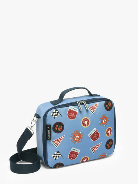 Lunchtas Caramel et cie Blauw fier GA ander zicht 1