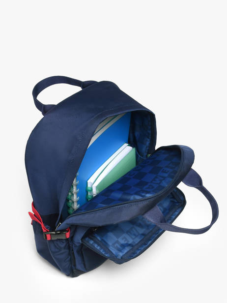 Rugzak 1 Compartiment Caramel et cie Blauw boheme FI ander zicht 3