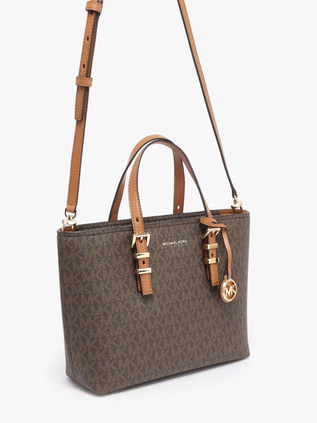 Cross Body Tas Quinn Michael kors Bruin quinn S6GQNC0L ander zicht 1