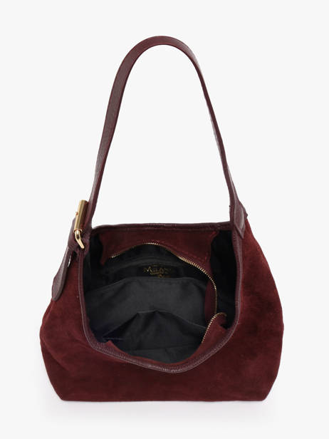 Schoudertassen Velvet Caviar Leder Milano Rood velvet caviar VC26062 ander zicht 2