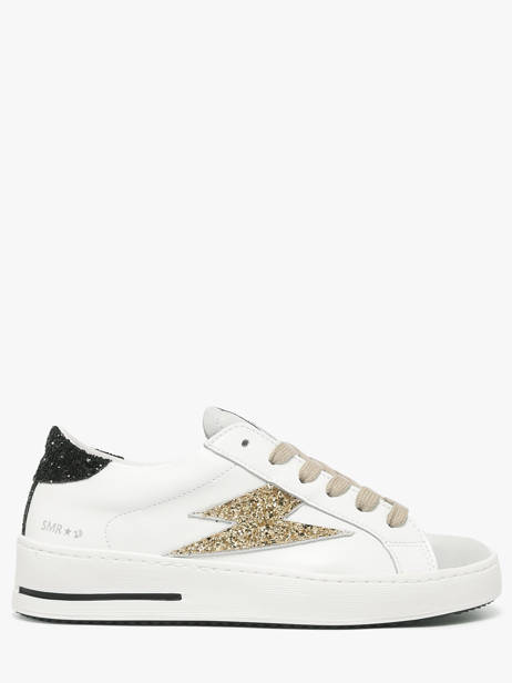 Sneakers Uit Leder Semerdjian Wit women MAYA8672