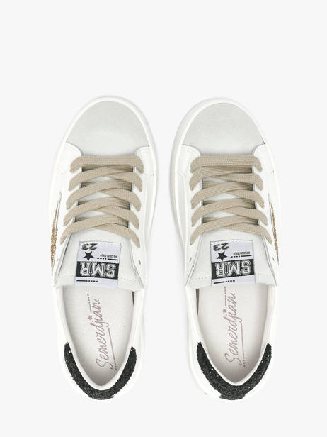 Sneakers Uit Leder Semerdjian Wit women MAYA8672 ander zicht 3