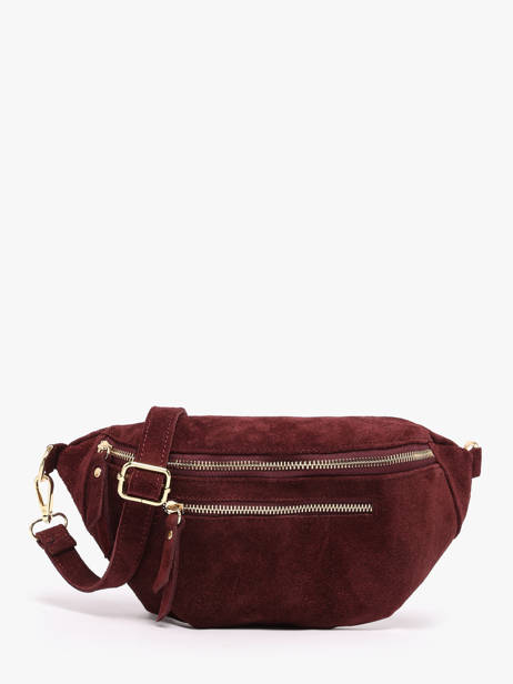 Heuptasje Leder Milano Rood velvet VE24119O