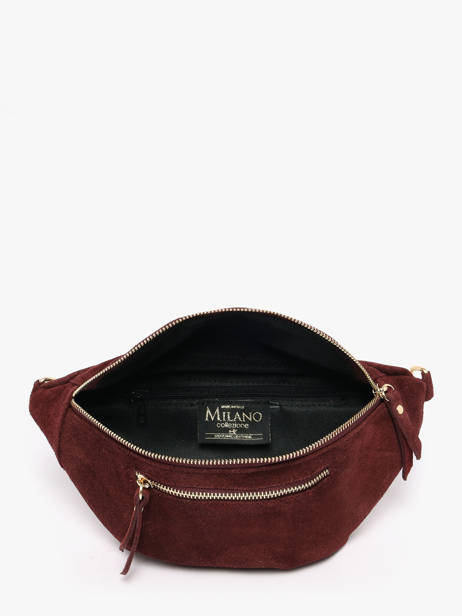Heuptasje Leder Milano Rood velvet VE24119O ander zicht 2