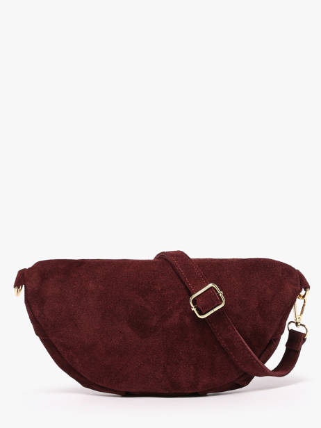 Heuptasje Leder Milano Rood velvet VE24119O ander zicht 3