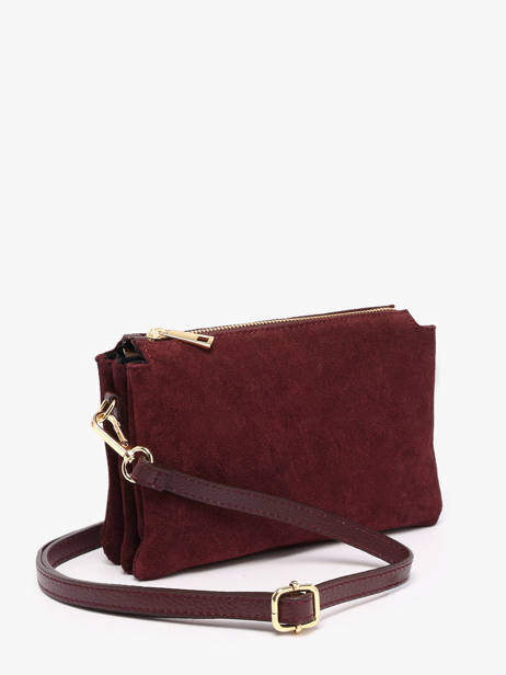 Cross Body Tas Velvet Caviar Leder Milano Rood velvet caviar VC24117 ander zicht 1