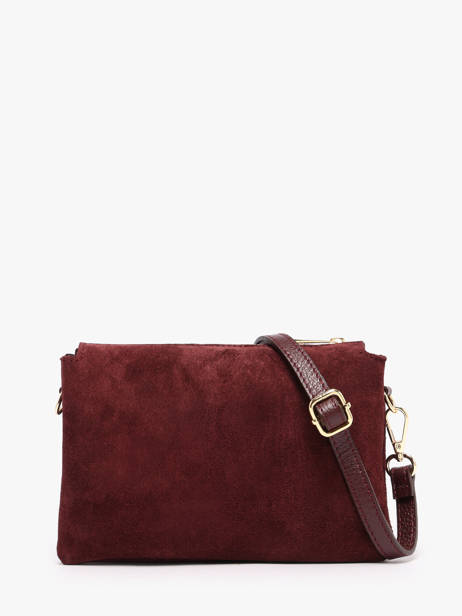 Cross Body Tas Velvet Caviar Leder Milano Rood velvet caviar VC24117 ander zicht 3