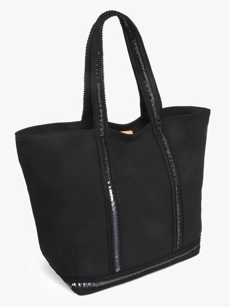 Handtas Cabas Katoen Vanessa bruno Zwart cabas 63140409 ander zicht 1