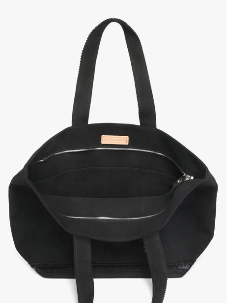 Handtas Cabas Katoen Vanessa bruno Zwart cabas 63140409 ander zicht 3