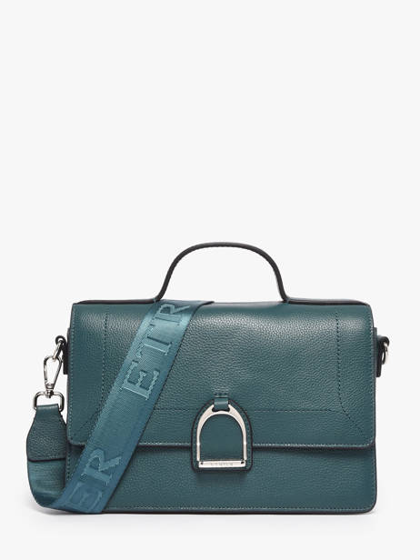 Cross Body Tas M Altesse Leder Etrier Blauw altesse A10109