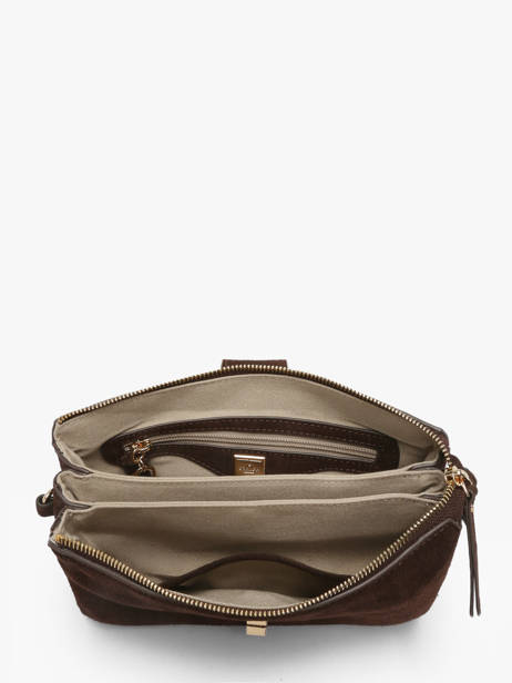Cross Body Tas Equestre Croco Equestre Croco Etrier Bruin equestre croco EEQC0143 ander zicht 4