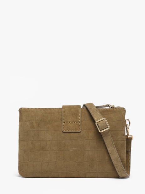 Cross Body Tas Equestre Croco Equestre Croco Etrier Bruin equestre croco EEQC0143 ander zicht 5