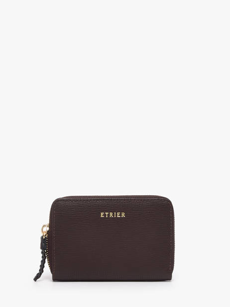 Portefeuille Torsade Leder Etrier Bruin torsade ETOS096M