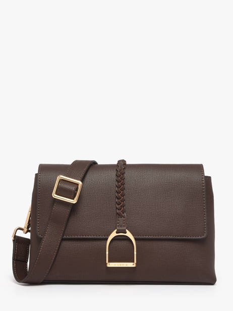 Cross Body Tas M Torsade Leder Etrier Bruin torsade ETOS169M