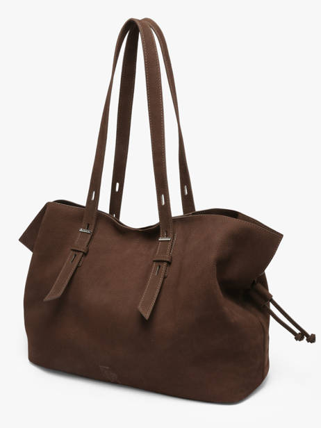 Schoudertas A4 Formaat Cavalier Nubuck Leder Etrier Bruin cavalier nubuck ECAN215L ander zicht 1