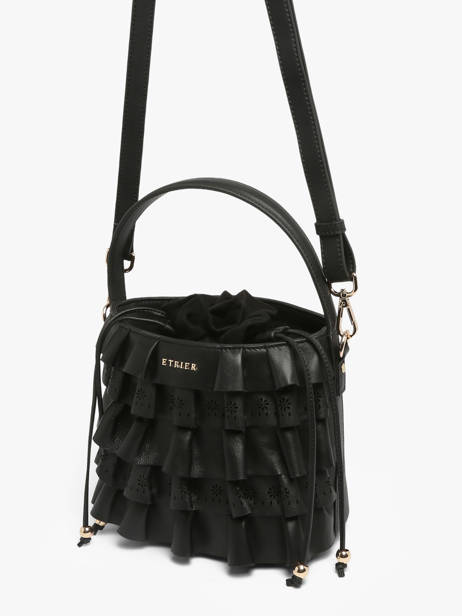 Cross Body Tas Renaissance Leder Etrier Zwart renaissance EREN216S ander zicht 3
