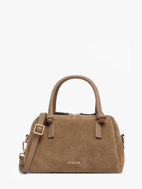 Handtas Sienne Leder Etrier Bruin sienne ESIN220S