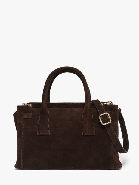 Handtas S Equestre Croco Leder Etrier Bruin equestre croco EEQC142S ander zicht 6