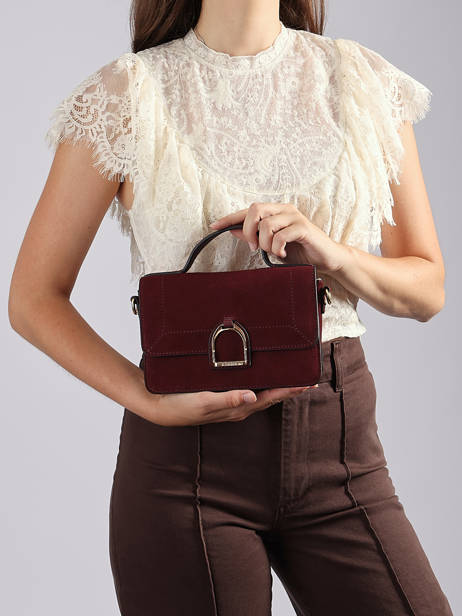 Cross Body Tas S Altesse Suede Etrier Rood altesse suede EASU048S ander zicht 2