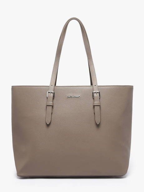 Handtas Saffiano Polyurethaan David jones Grijs saffiano 5