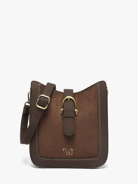 Cross Body Tas Ellebore Woomen Bruin ellebore WHEB02