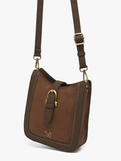 Cross Body Tas Ellebore Woomen Bruin ellebore WHEB02 ander zicht 2