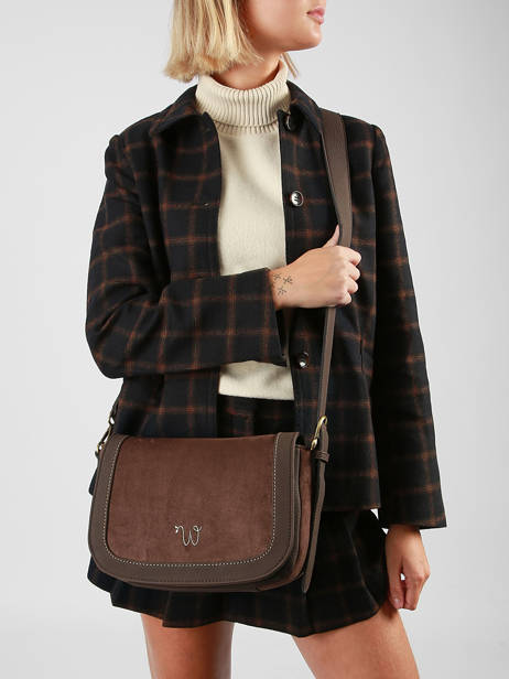 Cross Body Tas Ellebore Woomen Bruin ellebore WHEB04 ander zicht 1