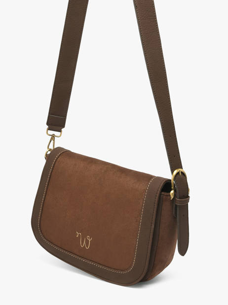 Cross Body Tas Ellebore Woomen Bruin ellebore WHEB04 ander zicht 2