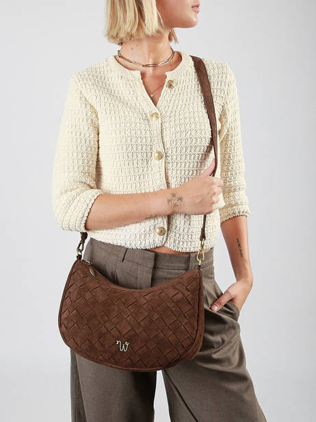 Cross Body Tas Aubepine Woomen Bruin aubepine WAUB19 ander zicht 1