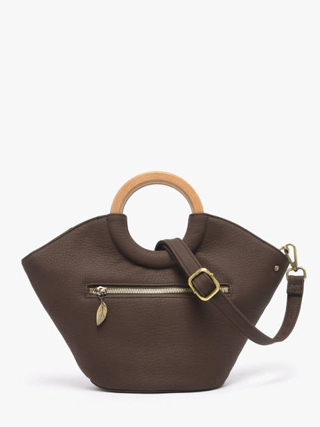 Cross Body Tas Neflier Patchwork Woomen Bruin neflier patchwork WNET02 ander zicht 6