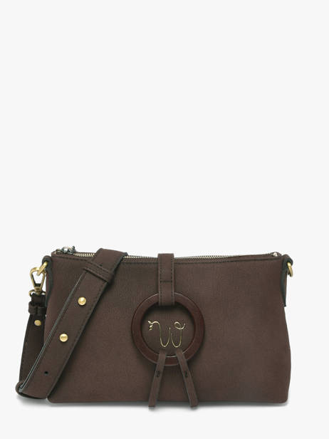 Cross Body Tas Verveine Woomen Bruin verveine WVER01