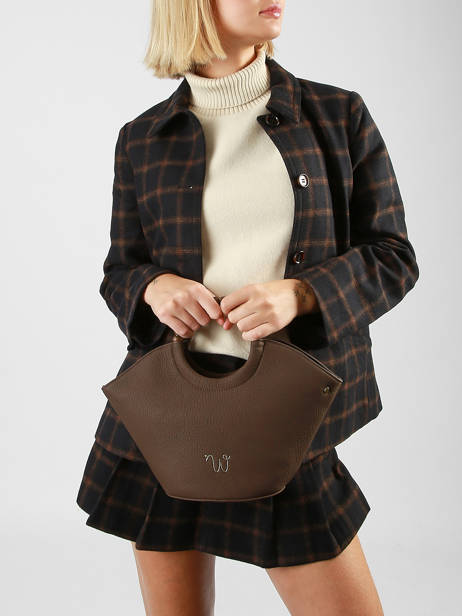 Cross Body Tas Neflier Pearl Woomen Bruin neflier pearl WNEP02 ander zicht 2