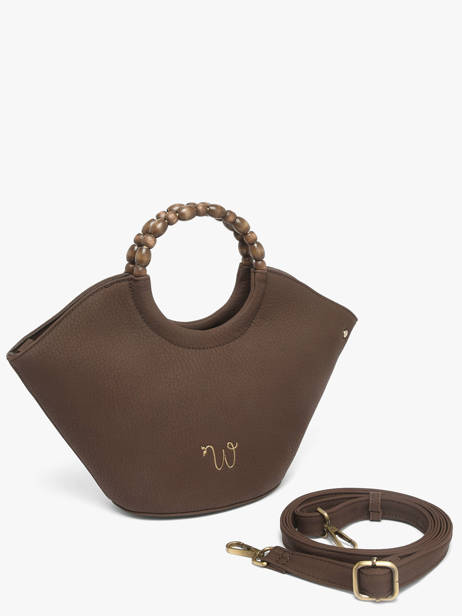 Cross Body Tas Neflier Pearl Woomen Bruin neflier pearl WNEP02 ander zicht 3