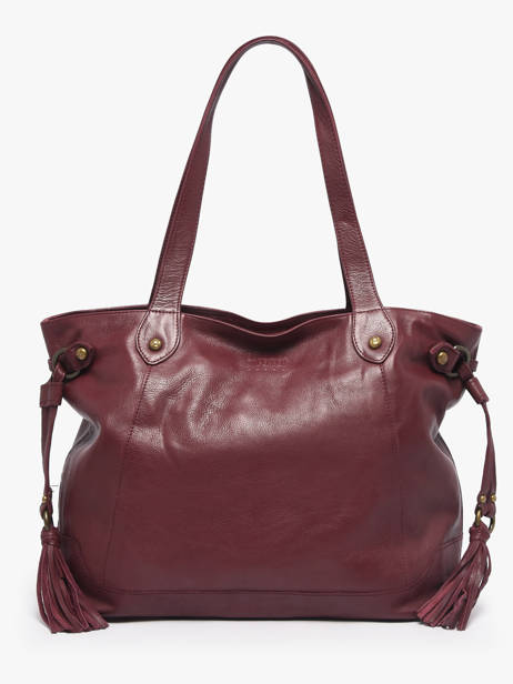 Schoudertas Cow A4 Leder Basilic pepper Rood cow 756385