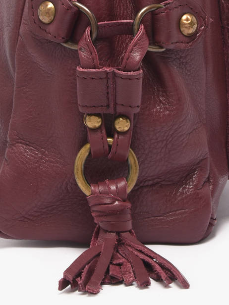 Cross Body Tas Cow Leder Basilic pepper Rood cow BCOW86 ander zicht 2