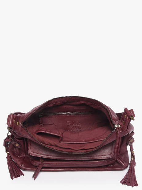 Cross Body Tas Cow Leder Basilic pepper Rood cow BCOW86 ander zicht 3