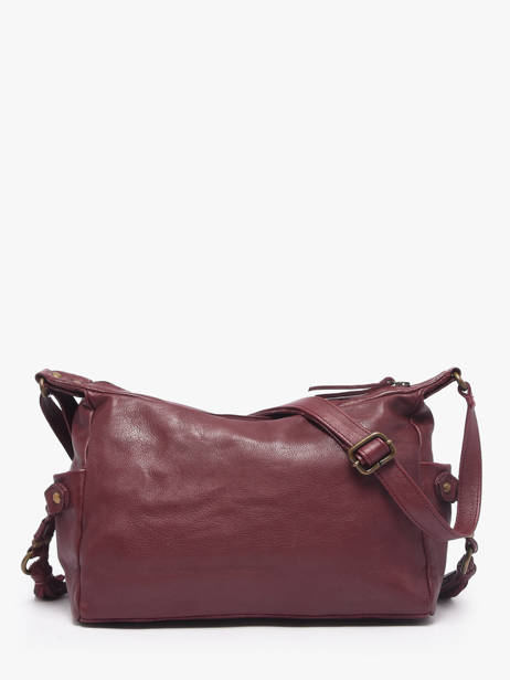 Cross Body Tas Cow Leder Basilic pepper Rood cow BCOW86 ander zicht 4