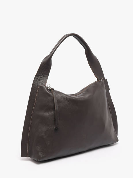 Schoudertas Leather Leder Biba Bruin leather VIE1L ander zicht 1